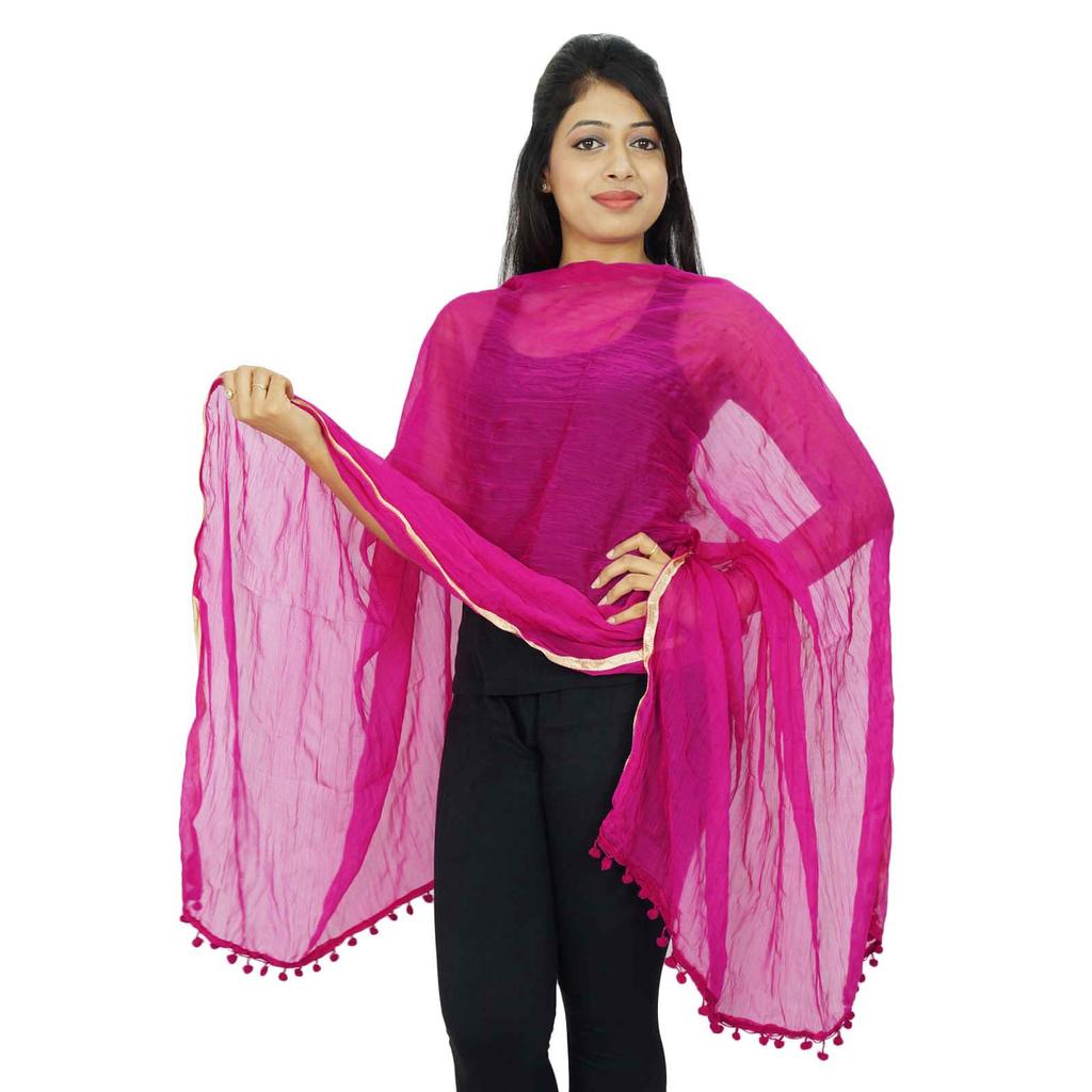 Шарф на шею Dupatta Woman Chunni Chiffon Blend Indian Stole Throw