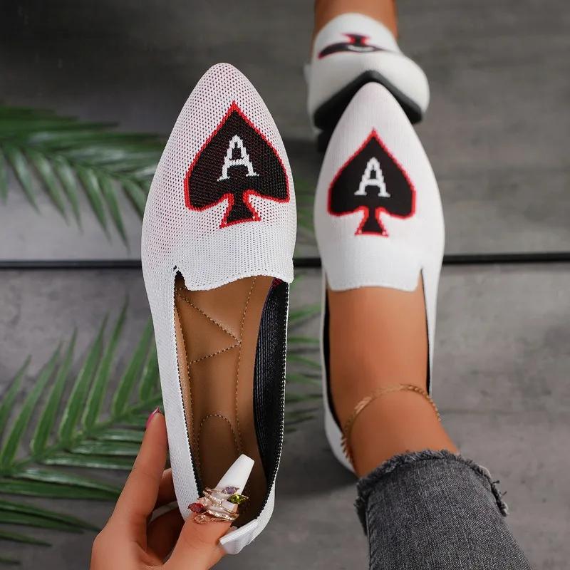 2024 женские классические балетки с острым носком, повседневные женские лоферы, дышащая обувь на мягкой подошве на плоской подошве, размеры 36-43