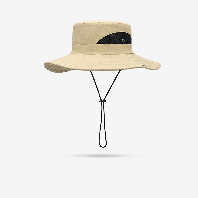 Летняя уличная мужская и женская солнцезащитная дышащая шляпа-панама для рыбалки, солнцезащитная шляпа для альпинизма с большими полями