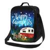 Сумка для ланча Happy Camper Insolated Camp Life, портативная термосумка Bento с регулируемым ремешком для работы, пикника, пляжа