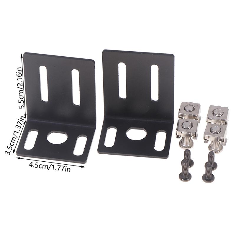 1 Set Metal 1U Rack Mount Ear Mounting Jointing With Screw Cap For Frame Box High Qulaity Wireless System Receiver Host