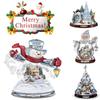Christmas Window Clings Double Sided Christmas Window Stickers Xmas Holiday Snowflake Santa Claus Christmas Window Decorations