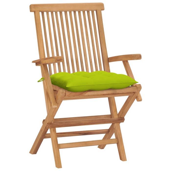 VidaXL Lot de 4 Chaises de Jardin avec Coussins, Sièges de Terrasse, Chaises de Salle à Manger, Meubles de Patio Extérieur, 3065643