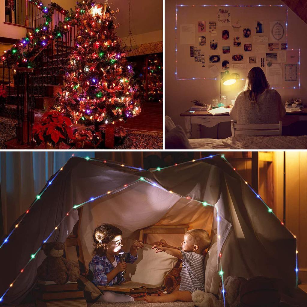 Rainbow 120 LED, 12m Outdoor Solar Neon Tube Lights, Waterproof Decorative Fairy Strip Lights