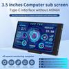 3,5-дюймовый дополнительный экран IPS Type-C, мини-компьютер, USB-дисплей, процессор, графический процессор, оперативная память, жесткий диск, монитор с держателем, металлический корпус, не используется AIDA64