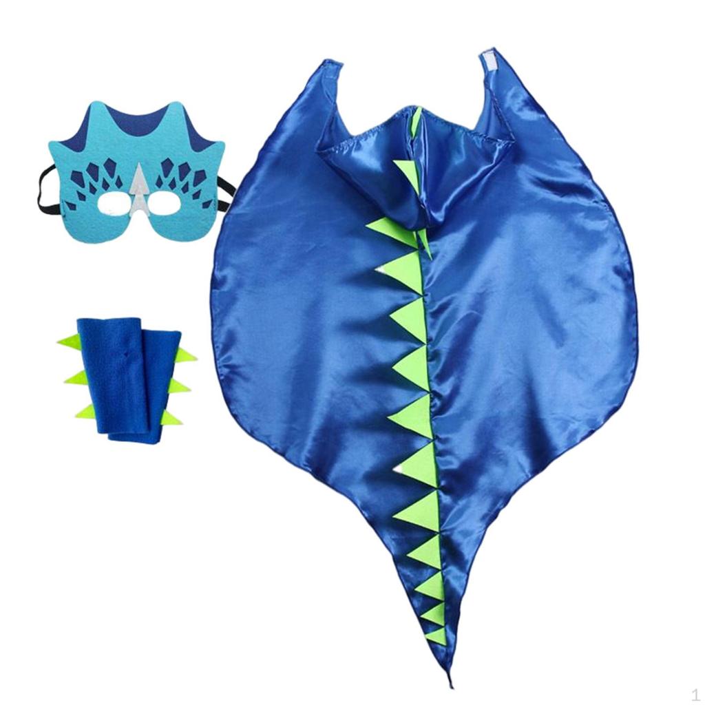 Костюм динозавра, фантазийный креативный плащ, одежда со шляпой, наряд для «кошелек или угощения»