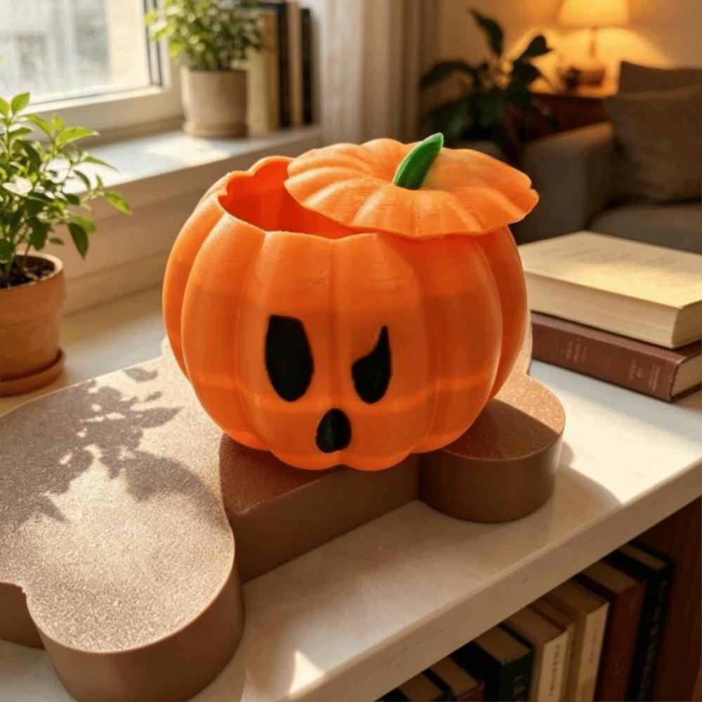 Halloween Party Props Pumpkin Storage Box Funny Candy Box Holiday Gift Pumpkin Ornaments Halloween