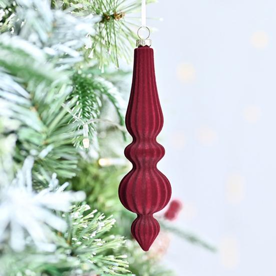 6 шт. флокированных рождественских шаров неправильной формы, небьющиеся рождественские шары, легкие праздничные подвесные украшения для рождественской елки, домашний декор