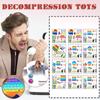 Набор сенсорных игрушек для снятия стресса, сенсорные игрушки с нажимным пузырем для детей и взрослых