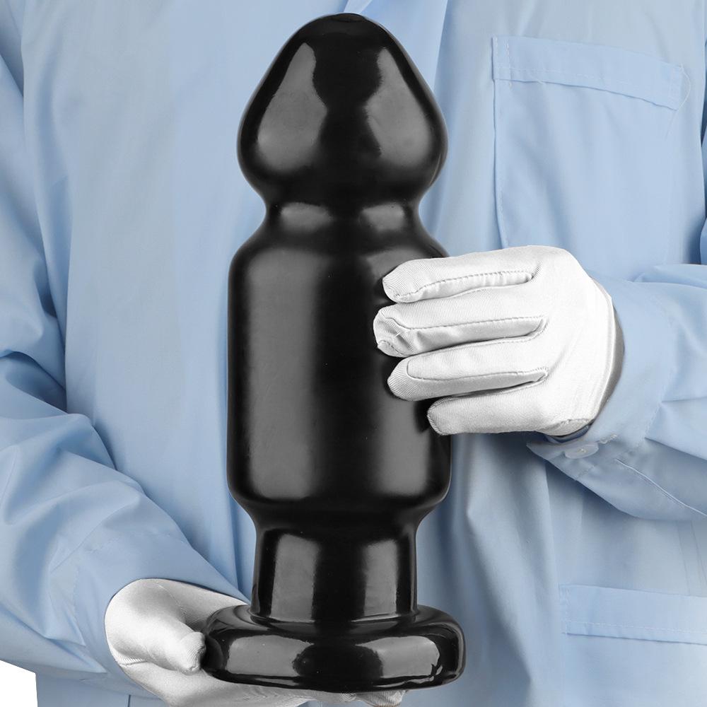 9,5 см черный гигантский ПВХ дилдо очень большой толстый анальная пробка фистинг секс-игрушка ремень на член большой член БДСМ