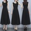 2025 High-End French Casual Sleeveless Little Black Dress