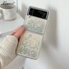 For Samsung Galaxy Z Flip 3 4 5 6 Luxury Glitter Quicksand Case For Samsung ZFlip3 Z Flip6 ZFlip 4 6 Love Heart Colorful Cover