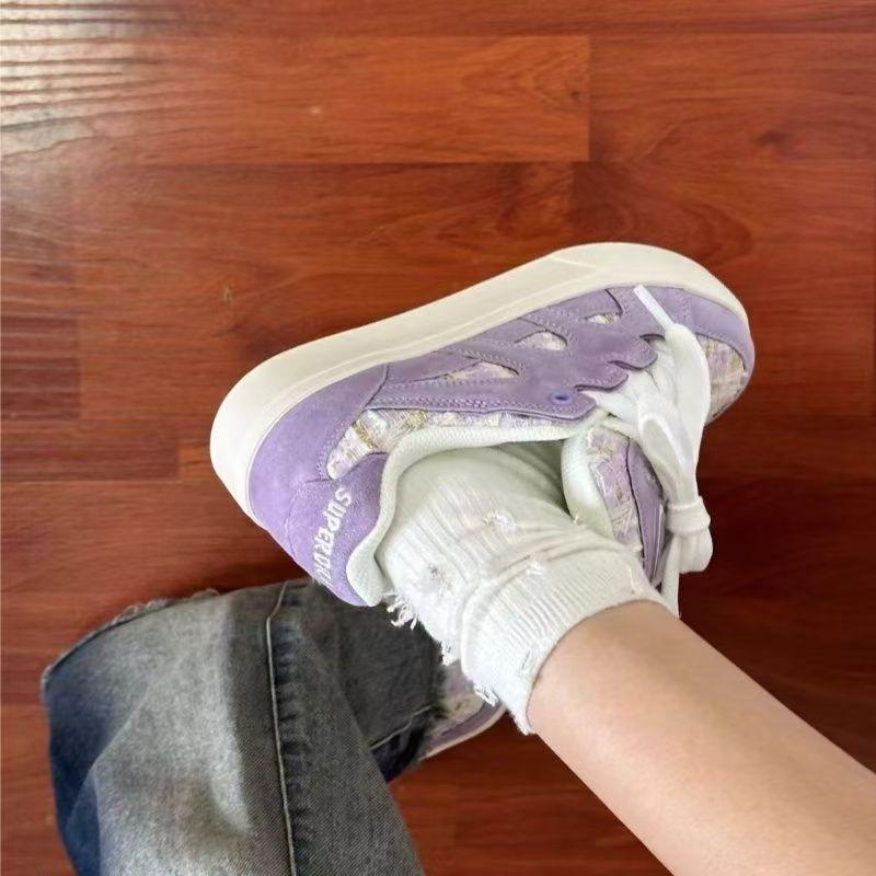 2024 осень и зима оригинальная повседневная обувь мужская и женская обувь Guochao новая обувь Xiaoxiangfeng из искусственного меха в стиле ретро