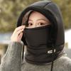 Winter Warm Women's Men's Hat Earmuffs Plus Velvet Thickened Cold-proof Mask Neck Skiing Integrated Cycling Windproof Cycling Hat Ski Hat