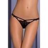 Obsessive - Femme - Двойной стринги мягкие и вышитые - Черный - L/XL