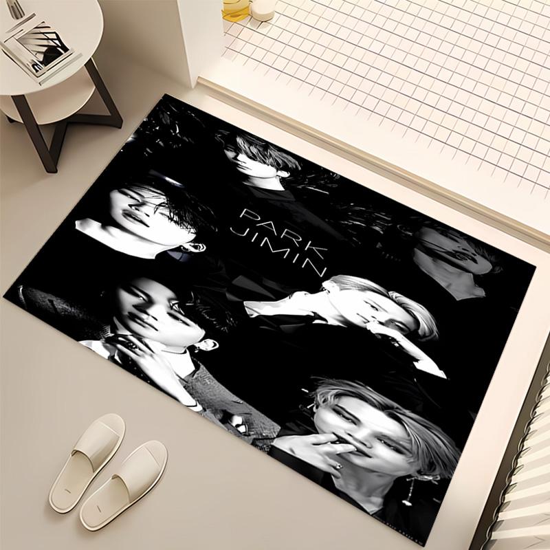 1pc Jin singer2 Print Area Rug - Soft, Washable Non-Slip Indoor Mat, Living Room, Home Office Decorative Rug,Office Decorative
