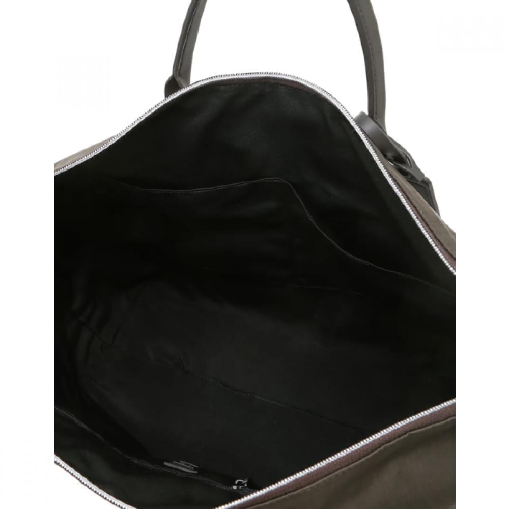 Daks Khaki Logo Decorated Nylon Tote Bag Dbba6f106k5