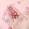 50pcs/lot Colorful Open Rings Star Shape Jump Rings For Jewelry Making Keychain Phone Chain Diy Craft Findings Supplies