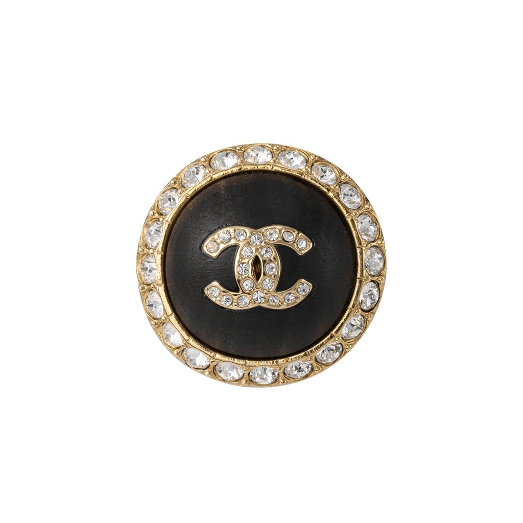 CHANEL Metal Stud Earrings Women's Black ABB123-B13520-NQ038