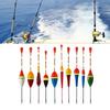 10PCS Oval-shaped Fishing Float Foam Fishing Slip Float Portable Fishing Bobber  Trout Fishing