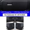 For Mitsubishi Outlander 2014-2024 2025 Car Inner Door Anti-Kick Pad Cover Sticker Glove Box Anti-dirty Protective Accessories
