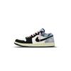 Air Jordan 1 Амортизация Нескользящая Износостойкая Низкие Винтажные Баскетбольные Кроссовки Мужские Черный Розовый Синий CZ8455-100(Команда333-)
