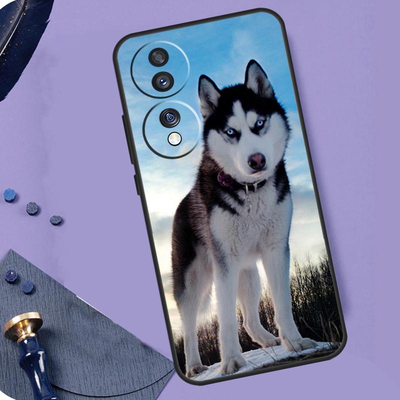 Животное Хаски щенок Для Honor X8a X9a X6a X7a X6 X7 X8 X9 X8b X9b Honor Magic 6 Pro 50 70 90 Magic 5 Lite Чехол