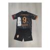 Желто-красная тематическая черная футболка с номером 9 Icardi Fan Football Kids Джерси