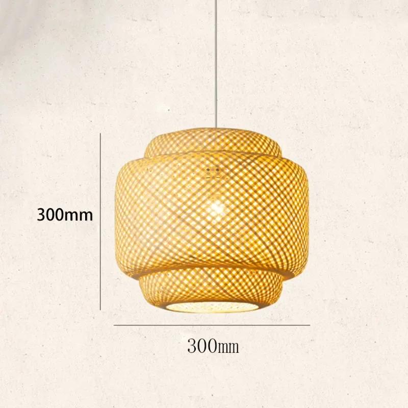 Подвесной светильник в восточном стиле, ручная работа, бамбуковый подвесной светильник для столовой, гостиной, люстры, декора ресторана, лофта, светильника, освещения