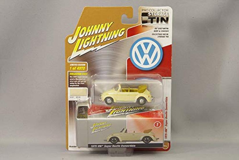 Johnny Lightning 1975 Volkswagen Super Beetle Convertible Cream 1/64