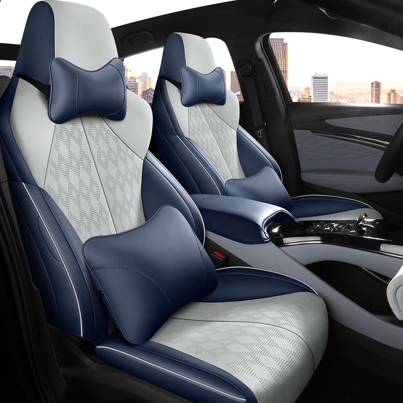 Чехол на сиденье BYD Seal: Перфорированная, Дышащая, Роскошная, Подушка-полупакет для всех сезонов.