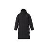 Puma Logo Print Solid Color Mid-Length Hooded Down Jacket Unisex Outerwear Black 932587-01
