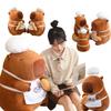 New Chef's Cap Capybara Bread Soft Dolls Pillow Animals Cartoon Funny Baby Throw Pillow Toys Birthday Gifts for Girls Boys