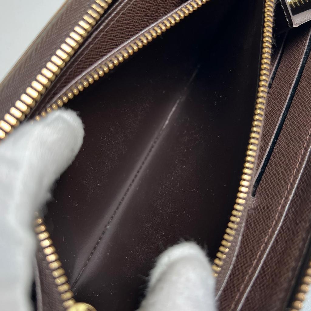 LOUIS VUITTON Zippy wallet Purse Brown Women used