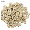 100Pcs Love Heart No Hole Wood Buttons Sewing Craft Clothes Decor DIY Scrapbooking
