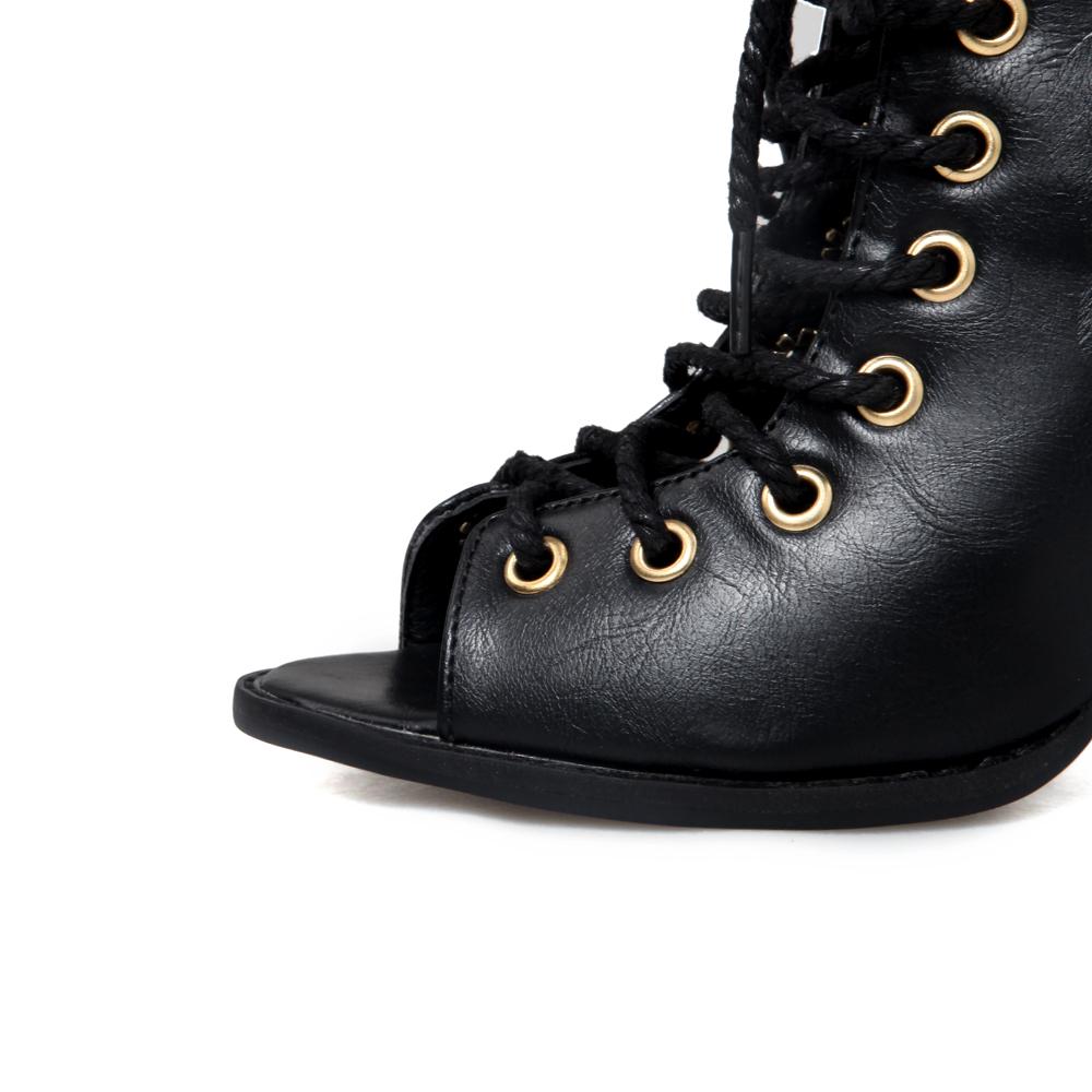 Женские босоножки на высоком каблуке, летние новые туфли с толстым каблуком и закругленными углами, римские сандалии большого размера