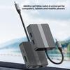 1 шт. HD706 7-в-1 Разветвитель 2HDMI Док-станция 4k60Hz Разнородный Гигабитный Ethernet-порт USB3.2 Разветвитель Простота использования