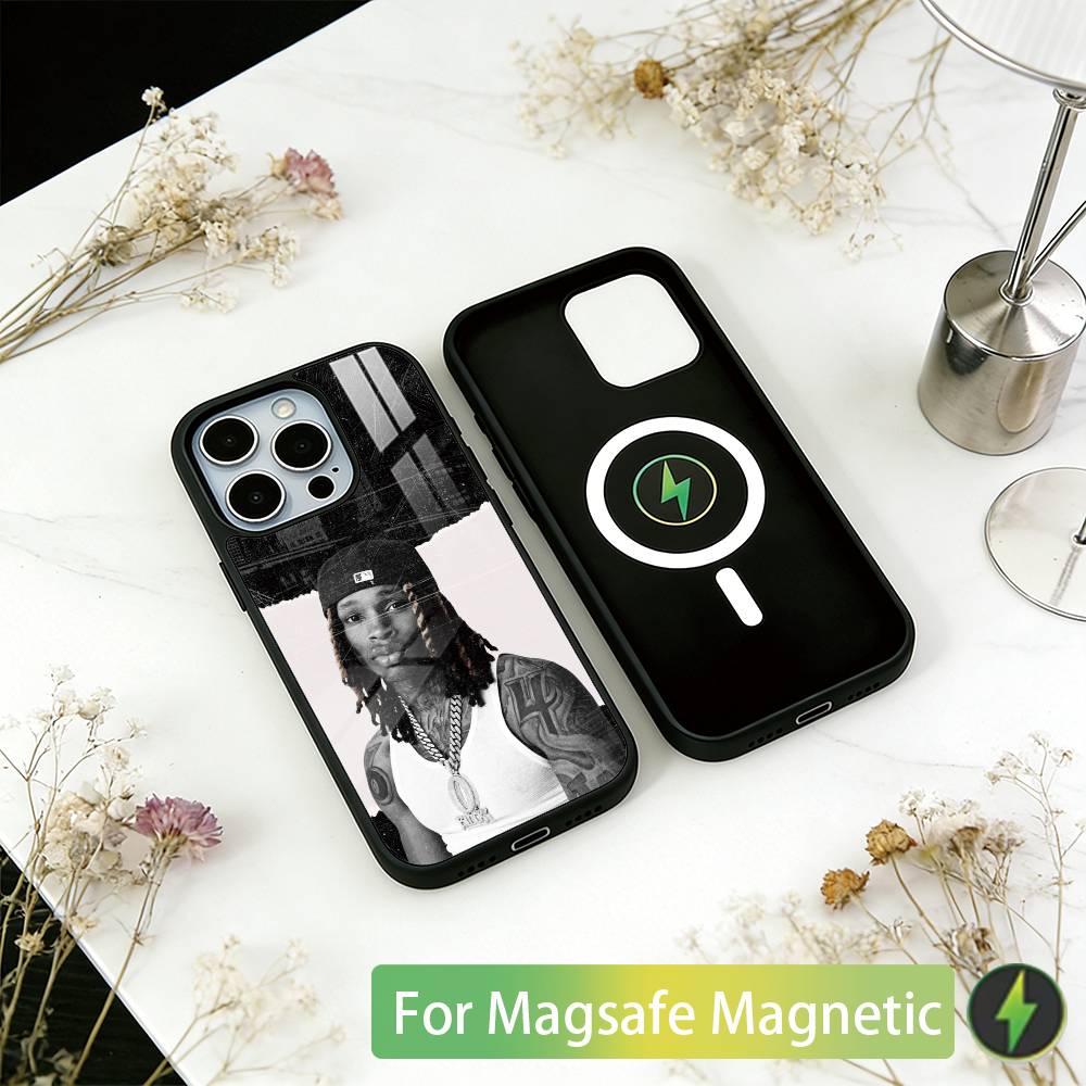 Чехол для телефона R-Raper K-King Von для iPhone 17, 16, 15, 14, 13, 12, 11 Plus, Pro, магнитный с Magsafe, беспроводная зарядка