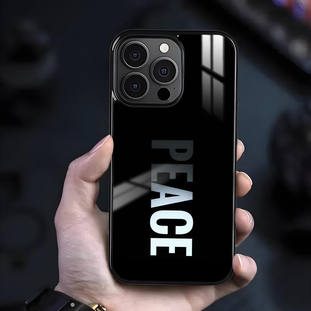 Чехол для телефона 'За мир без войны' Для iPhone 16 15 14 13 12 11 Pro Max Plus Mini Магнитный Magsafe Беспроводная зарядка Чехол