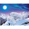5D DIY Diamond Painting Full Round Drill Diamond Embroidery Animal Polar Bear Picture Mosaic Rhinestone Home Decoration