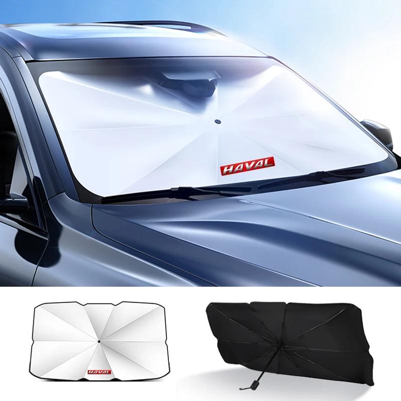 Haval H6 H2 H3 H9 M6 F7 F7X Jolion 2021 2022 Автомобильный Термоизоляционный Складной Солнцезащитный Зонт на Лобовое Стекло Защита от УФ Излучения Солнцезащитный Козырек