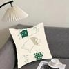 Minimalist Sleepy Kittens Cute Cushion Cover Pillowcase Ultra Soft Skin Friendly Fabric Cloud Like Comfort  Concealed Zipper