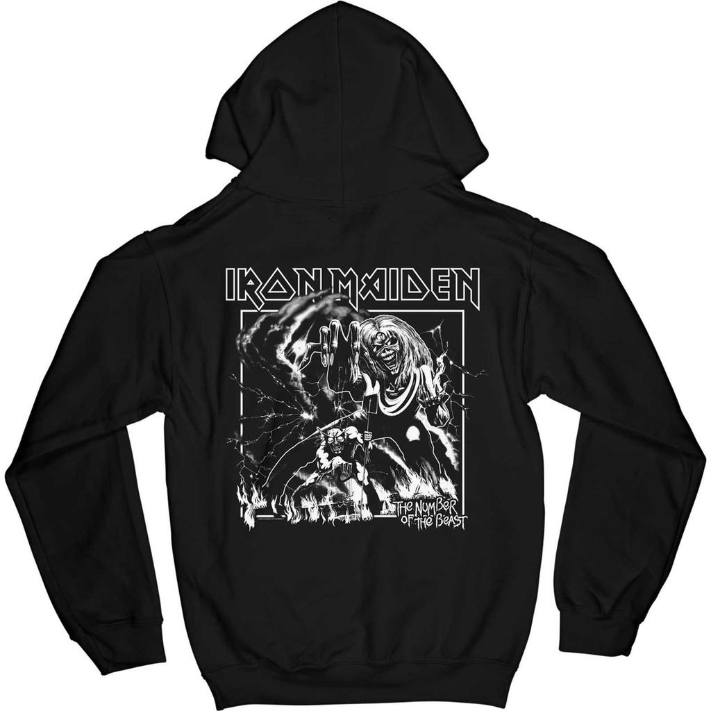 Iron Maiden Толстовка унисекс для взрослых с принтом на спине Number Of The Beast