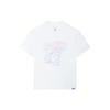 Li-Ning X Steven Harrington Neon Cartoon Print Loose Short Sleeve T-Shirt Unisex Tops White AHSSC47-3