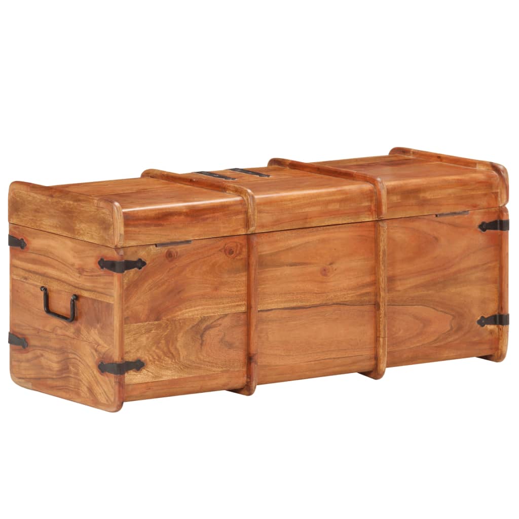 Chest 90 x 40 x 40 cm Solid Acacia Wood