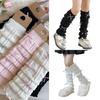 Bowknot Leg Warmers for Little Girls Slouchy Socks for Dresses Toddler Winter Cable Knitted Socks Japanese Leggings