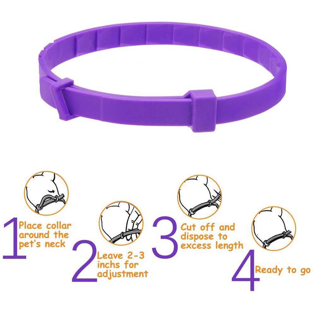 3 шт. Успокаивающий ошейник для кошек, ошейник с феромонами для собак, успокаивающий ошейник с защитой от беспокойства у домашних животных, расслабляющий и успокаивающий силиконовый ошейник