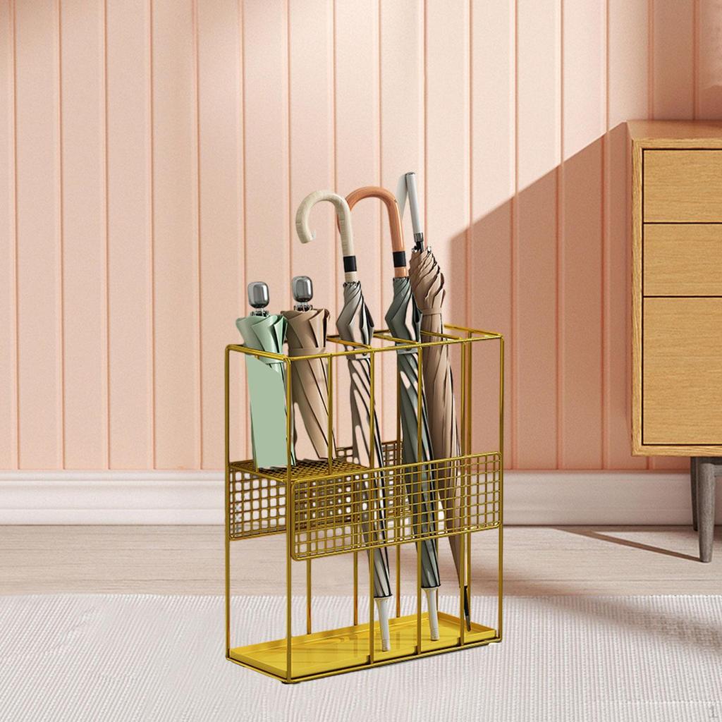 Umbrella Storage Rack Detachable Drip Tray Multifunction Stable Sturdy Household Use Holder