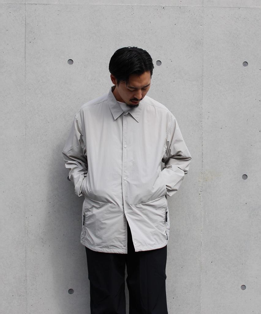 Snow Peak Nylon Tussah Utility Storage Shirt Long Size L SH-25AU001, Sleeve, Men's/Women's, Black,