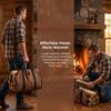 With Handle Firewood Carrying Bag Heavy Duty Firewood Log Carrier Bag  Outdoor Fire Pit